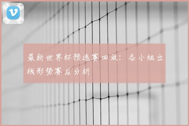 最新世界杯预选赛回放：各小组出线形势赛后分析